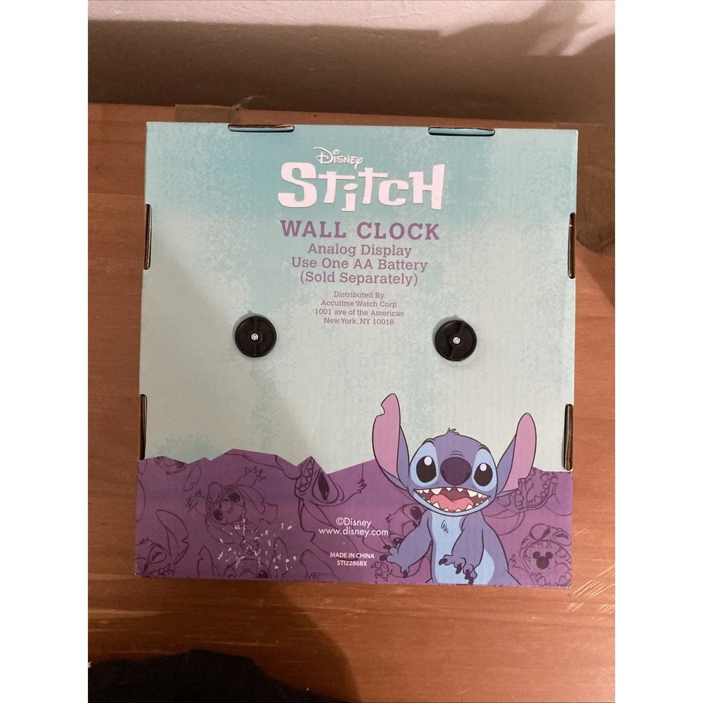 Disney Stitch and Angel Table Top Clock Desk Clock New‎